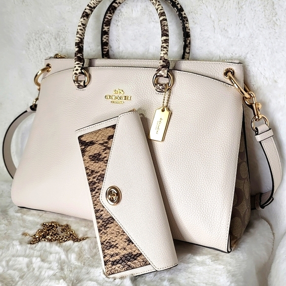 Coach Handbags - NWT Coach Set Designer Signature Purse Bag Wallet NWT